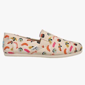 TOMS Women's Redondo Sushi Print Slip On Flats